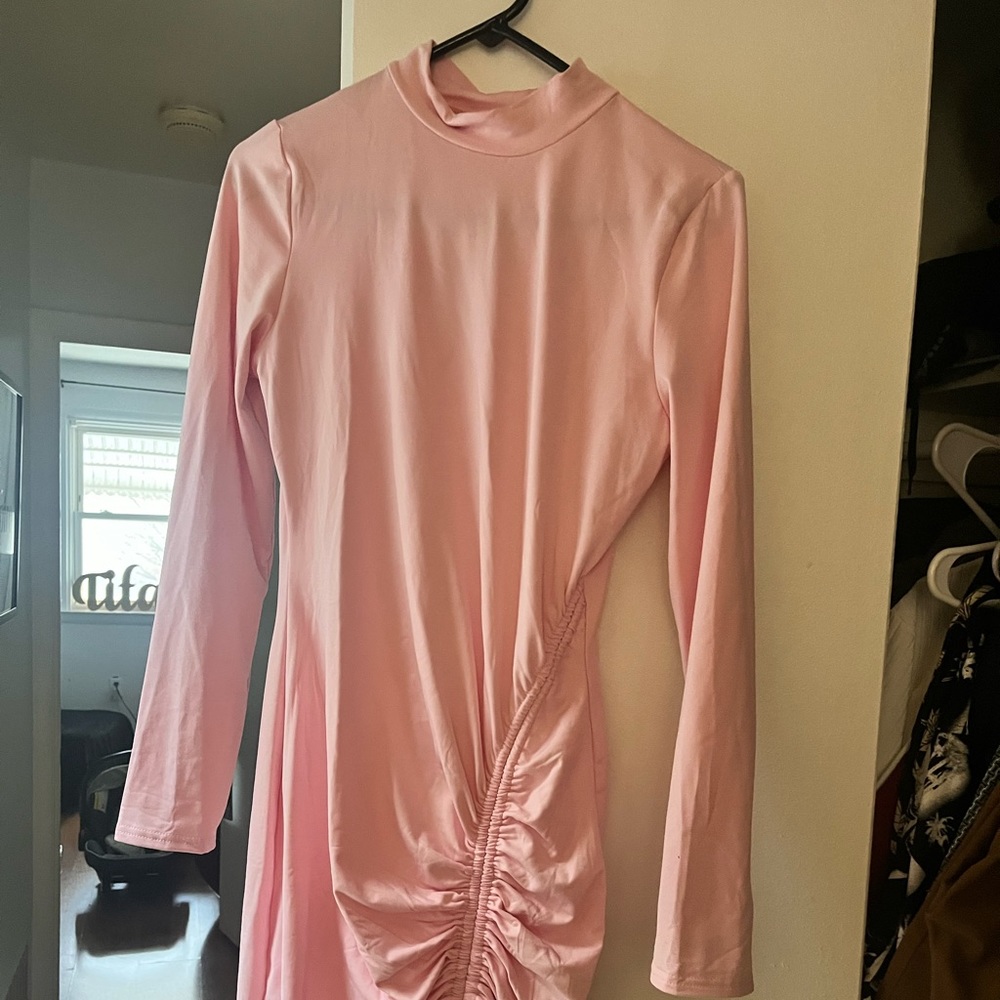 Pink bodycon dress size Medium